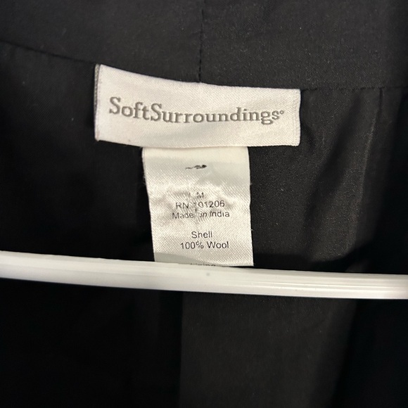 Soft Surroundings Embroidered Wool Kimono/ Cardigan - Picture 4 of 7